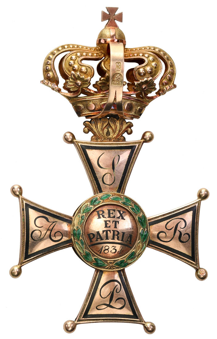 Rosja. Krzyż Virtuti Militari II klasy 1831 za stłumienie Powstania Listopadowego, złoto - RZADKOŚĆ